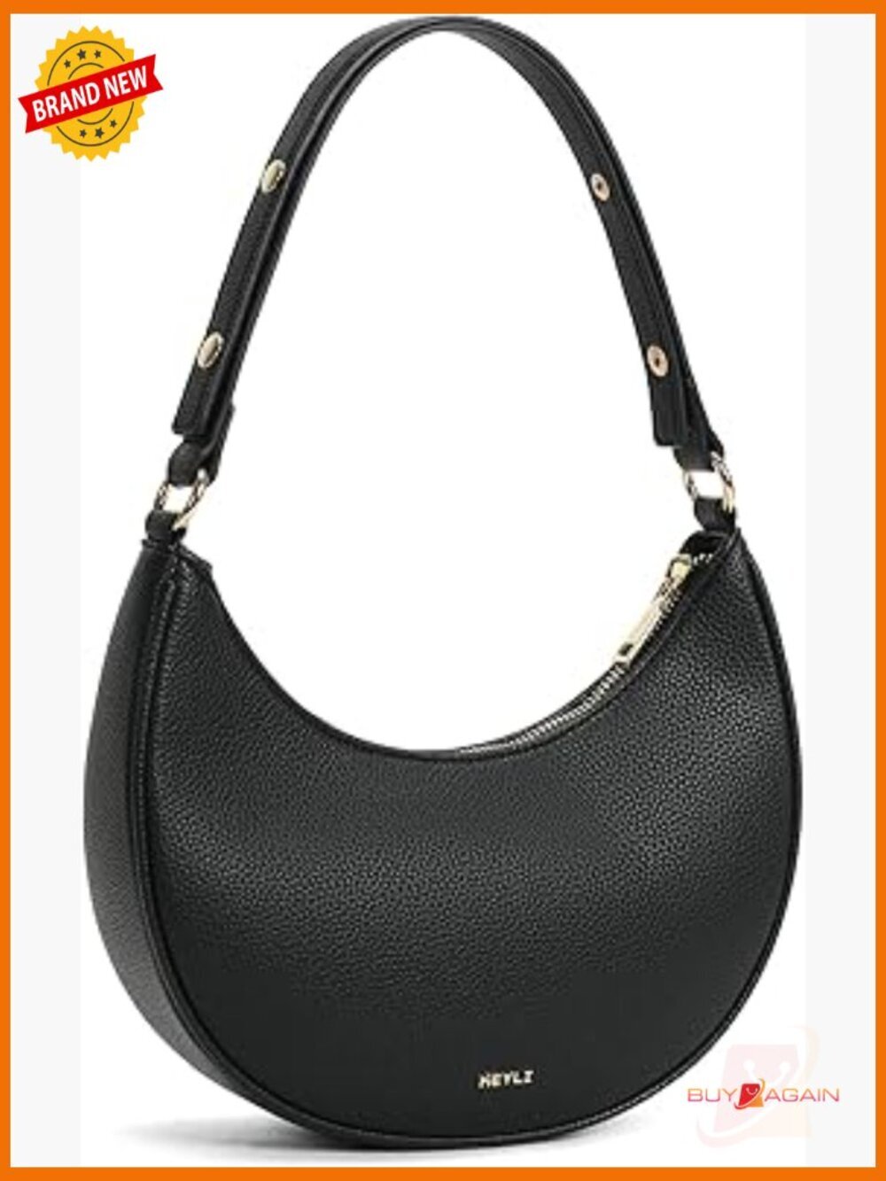 Shoulder Bag Clutch Purse with Adjustable Strap Hobo Handbag Zip Closure